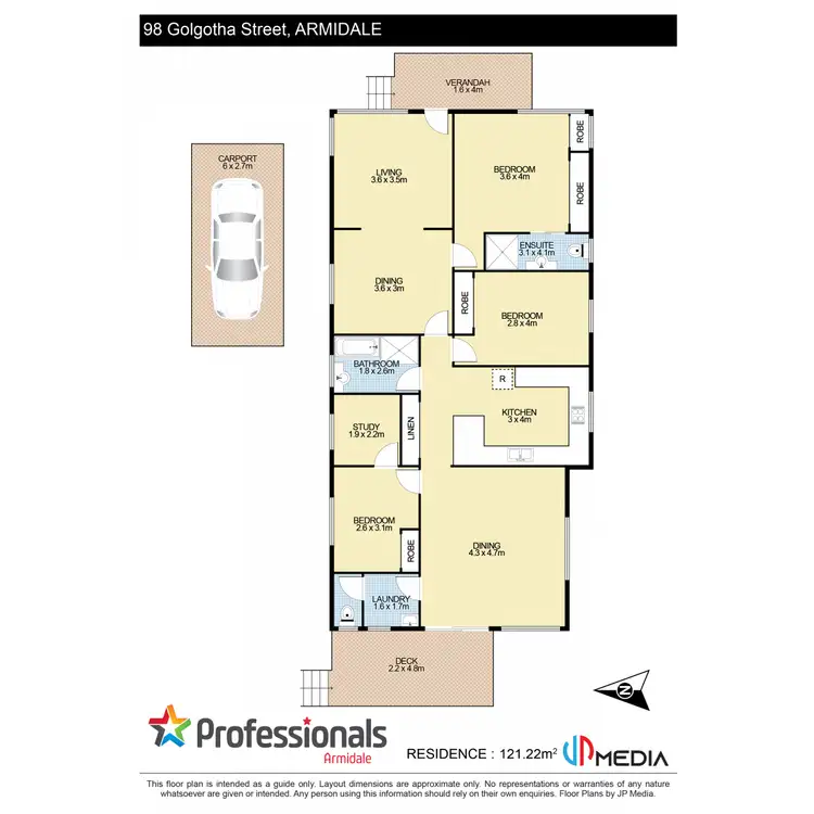 Floorplan of Homely house listing, 98 Golgotha Street, Armidale NSW 2350