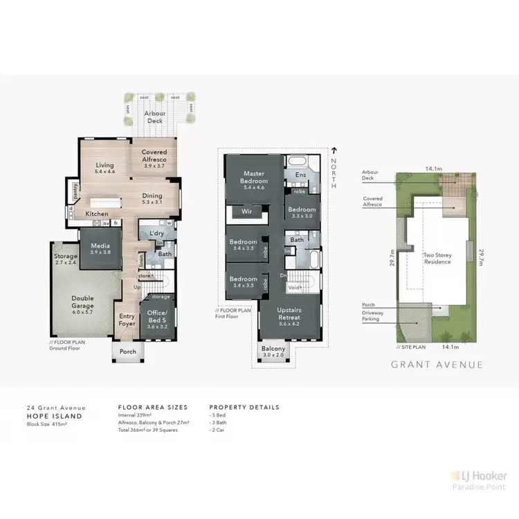 Floorplan of Homely house listing, 24 Grant Avenue, Hope Island QLD 4212