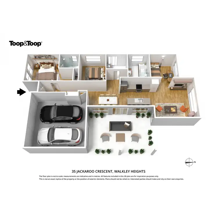 Floorplan of Homely house listing, 35 Jackaroo Crescent, Walkley Heights SA 5098