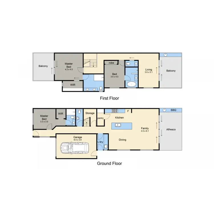 Floorplan of Homely house listing, 3A Overlea Avenue, Rosebud VIC 3939