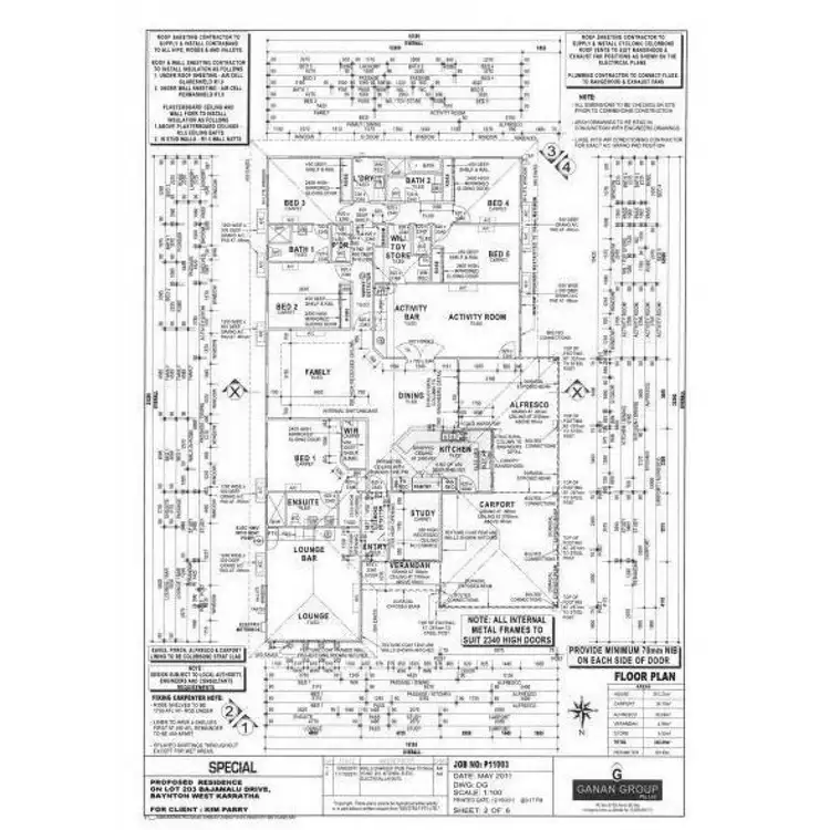 Floorplan of Homely house listing, 100 Bajamalu Drive, Baynton WA 6714