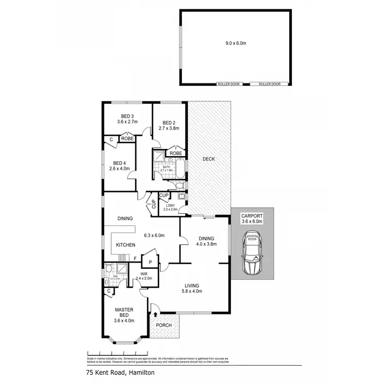 Floorplan of Homely house listing, 75 Kent Road, Hamilton VIC 3300