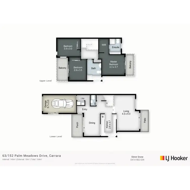 Floorplan of Homely townhouse listing, 63/152 Palm Meadows Drive, Carrara QLD 4211