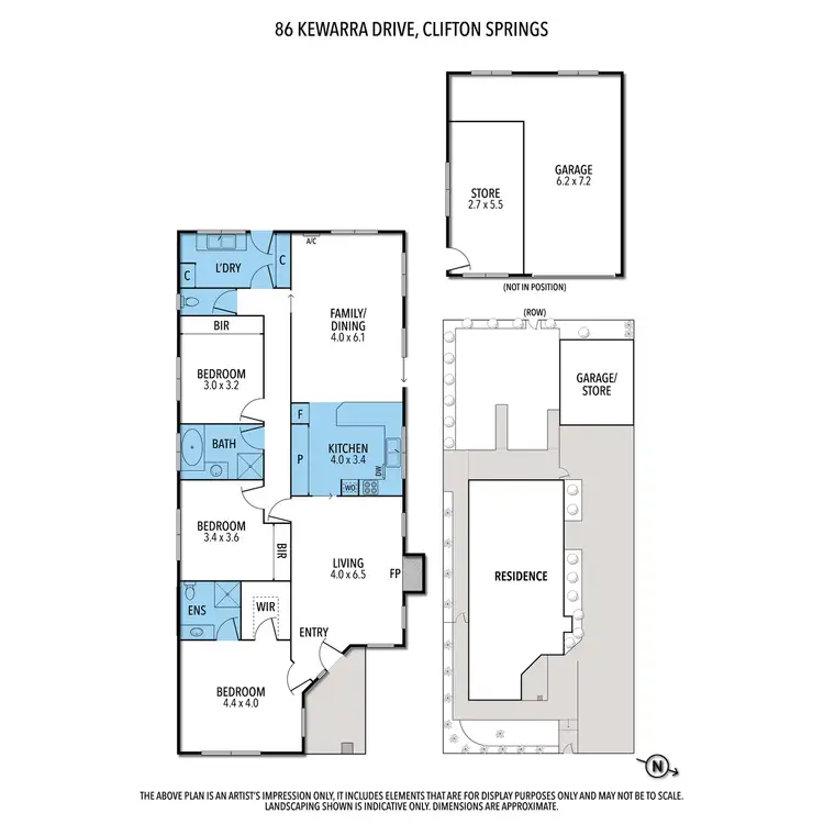 Floorplan of Homely house listing, 86 Kewarra Drive, Clifton Springs VIC 3222