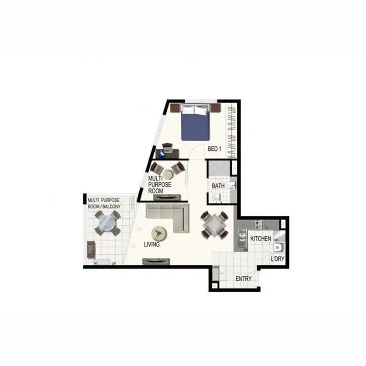 Floorplan of Homely house listing, 1207/11 Ellenborough Street, Woodend QLD 4305