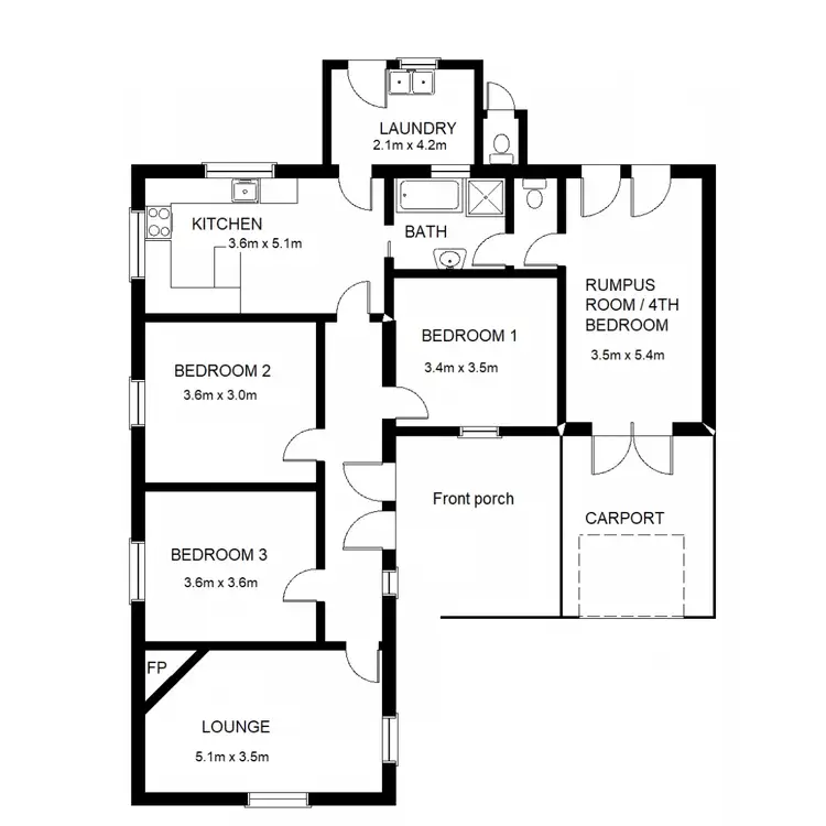 Floorplan of Homely house listing, 114 Carlton Parade, Port Augusta SA 5700