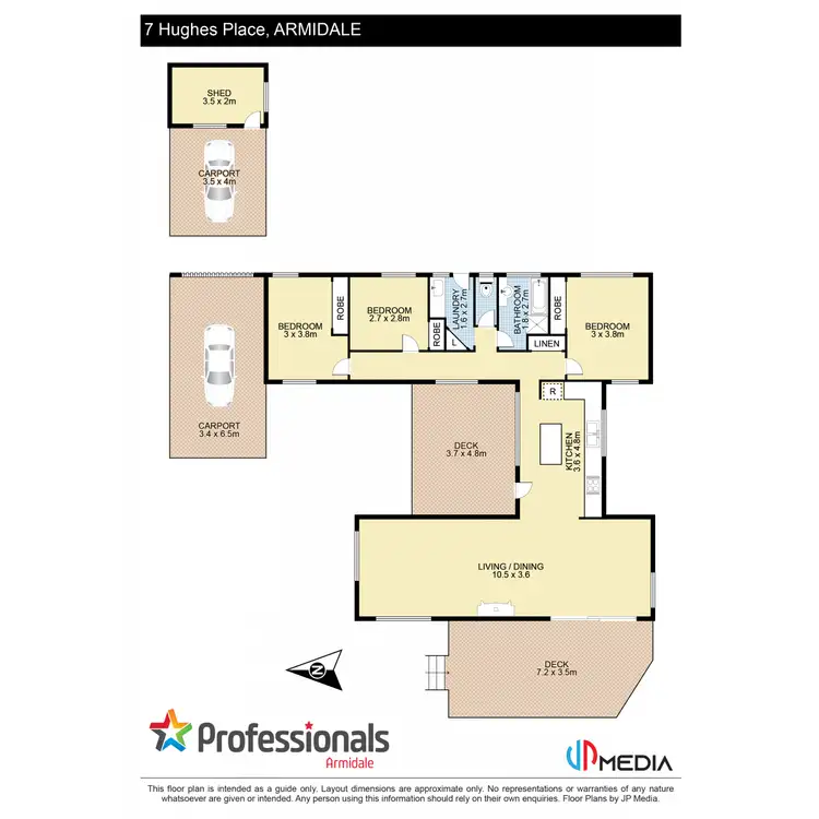 Floorplan of Homely house listing, 7 Hughes Place, Armidale NSW 2350