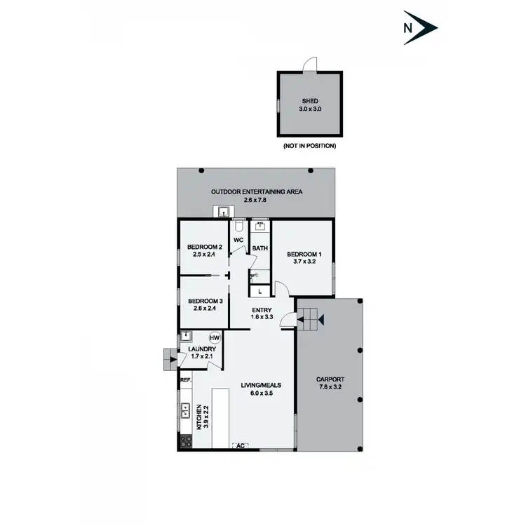 Floorplan of Homely house listing, 190 Seventh Avenue, Rosebud VIC 3939