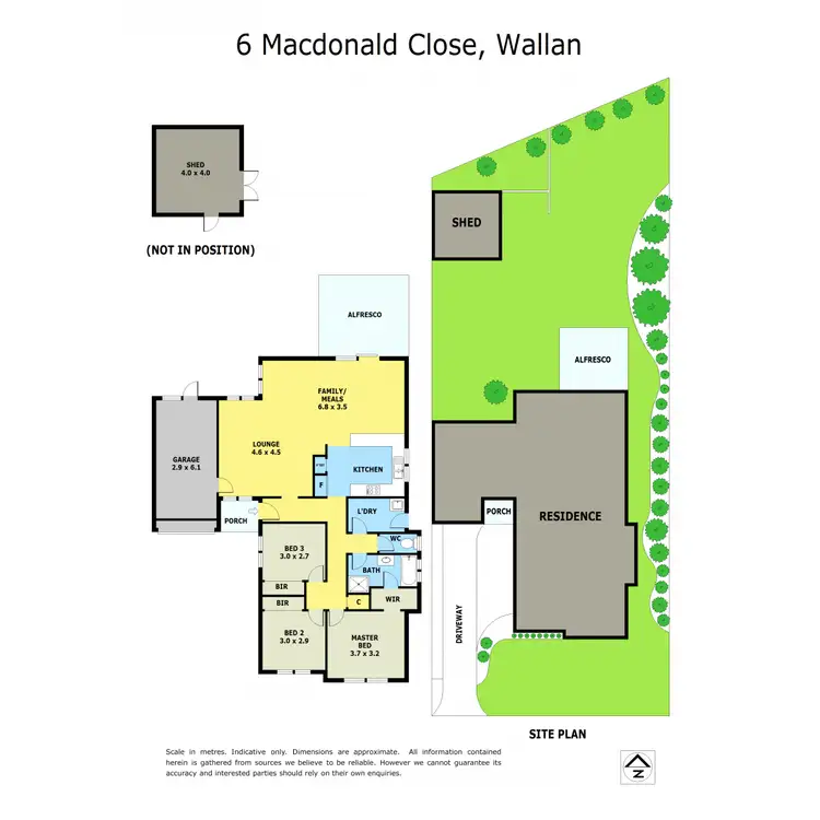 Floorplan of Homely house listing, 6 MacDonald Close, Wallan VIC 3756