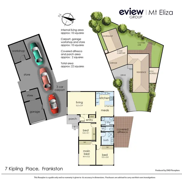 Floorplan of Homely house listing, 7 Kipling Place, Frankston VIC 3199
