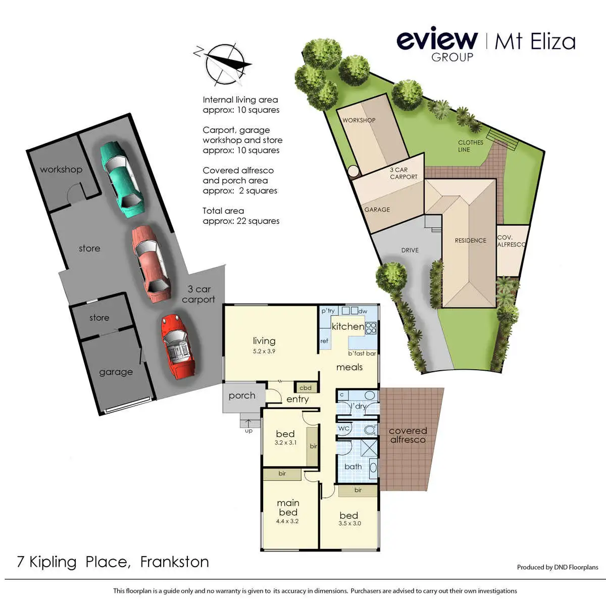 Floorplan of Homely house listing, 7 Kipling Place, Frankston VIC 3199