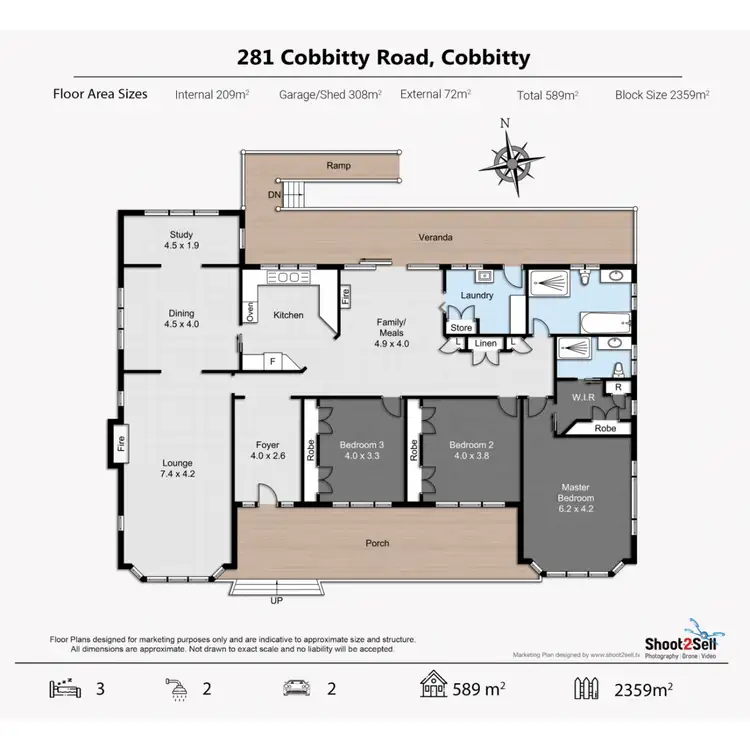Floorplan of Homely house listing, 281 Cobbitty Road, Cobbitty NSW 2570