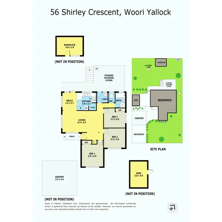 Floorplan of Homely house listing, 56 Shirley Crescent, Woori Yallock VIC 3139