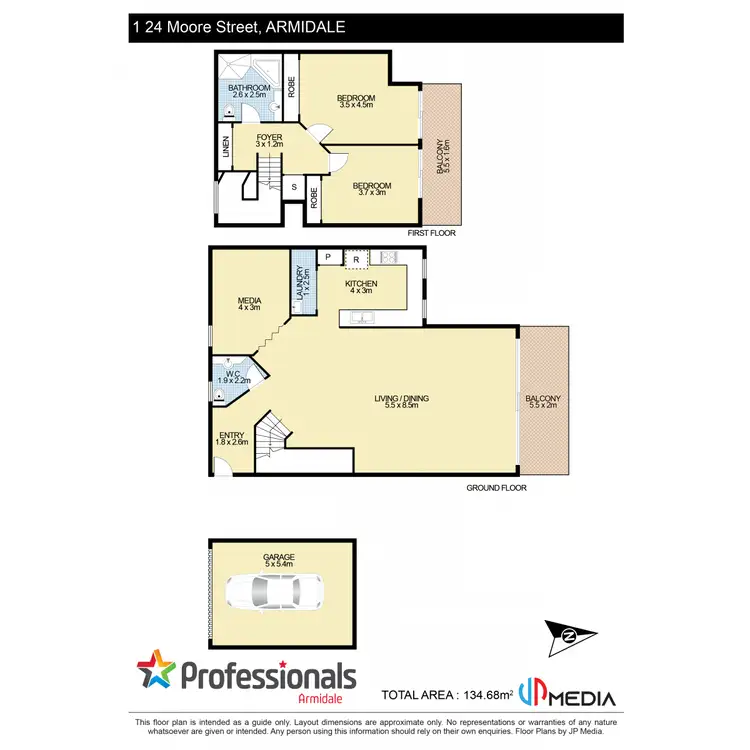 Floorplan of Homely apartment listing, 1/24 Moore Street, Armidale NSW 2350