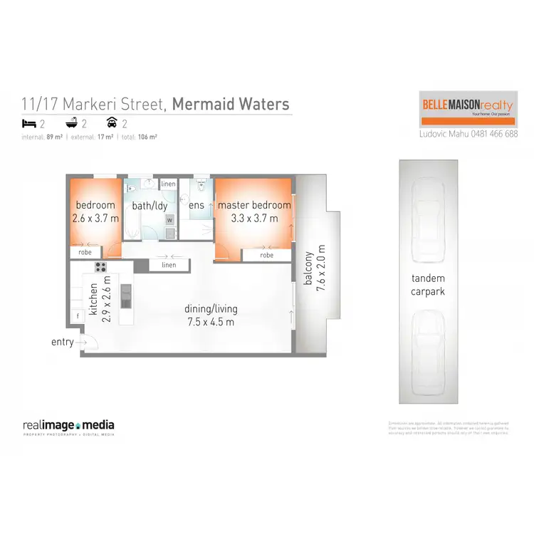 Floorplan of Homely apartment listing, 11/17-19 Markeri Street, Mermaid Beach QLD 4218