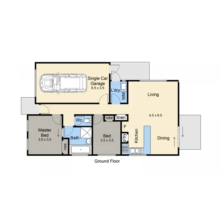Floorplan of Homely unit listing, 9/288 Stony Point Road, Crib Point VIC 3919