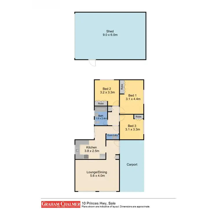 Floorplan of Homely house listing, 10 Princes Highway, Sale VIC 3850