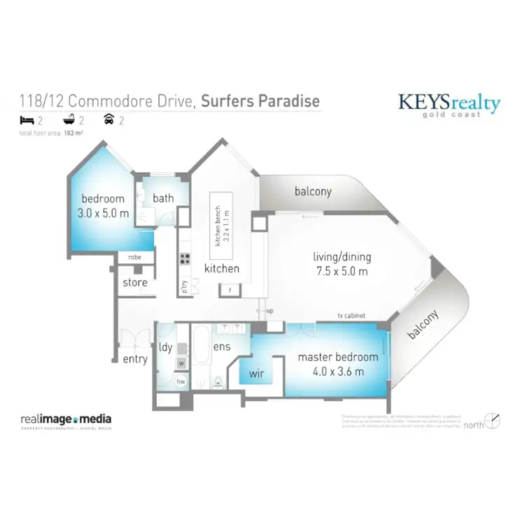 Floorplan of Homely apartment listing, 118/12 Commodore Drive, Paradise Waters QLD 4217