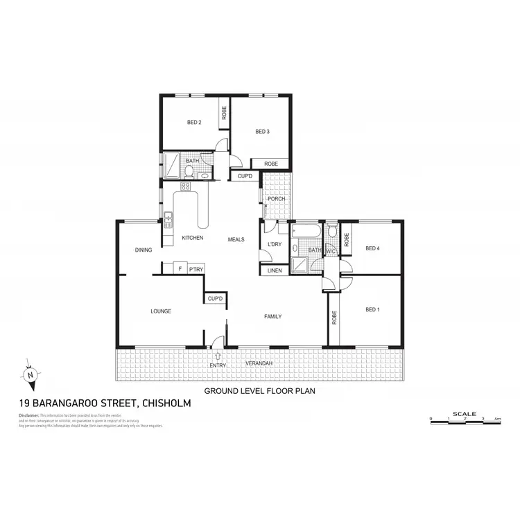 Floorplan of Homely house listing, 19 Barangaroo Street, Chisholm ACT 2905