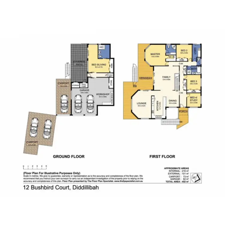 Floorplan of Homely house listing, 12 Bushbird Court, Diddillibah QLD 4559