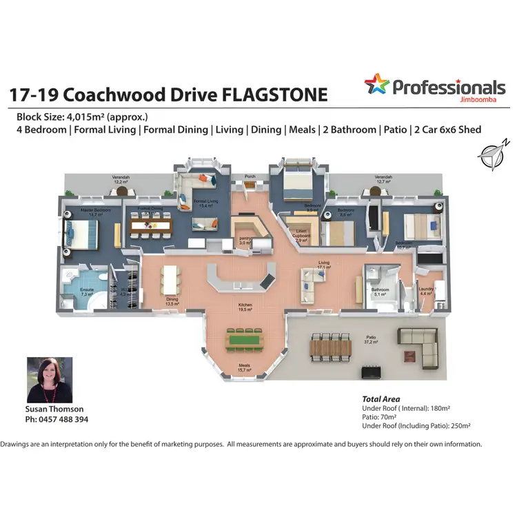 Floorplan of Homely house listing, 17-19 Coachwood Drive, Jimboomba QLD 4280