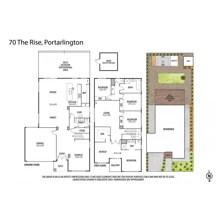 Floorplan of Homely house listing, 70 The Rise, Portarlington VIC 3223