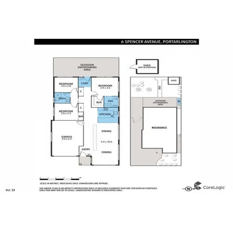 Floorplan of Homely house listing, 6 Spencer Avenue, Portarlington VIC 3223