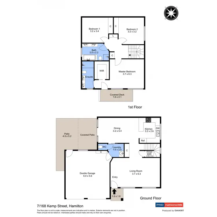 Floorplan of Homely townhouse listing, 7/168-170 Kemp Street, Hamilton South NSW 2303