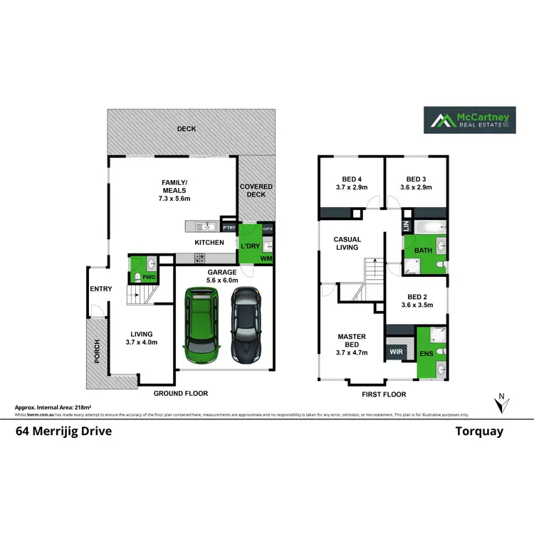 Floorplan of Homely house listing, 64 Merrijig Drive, Torquay VIC 3228