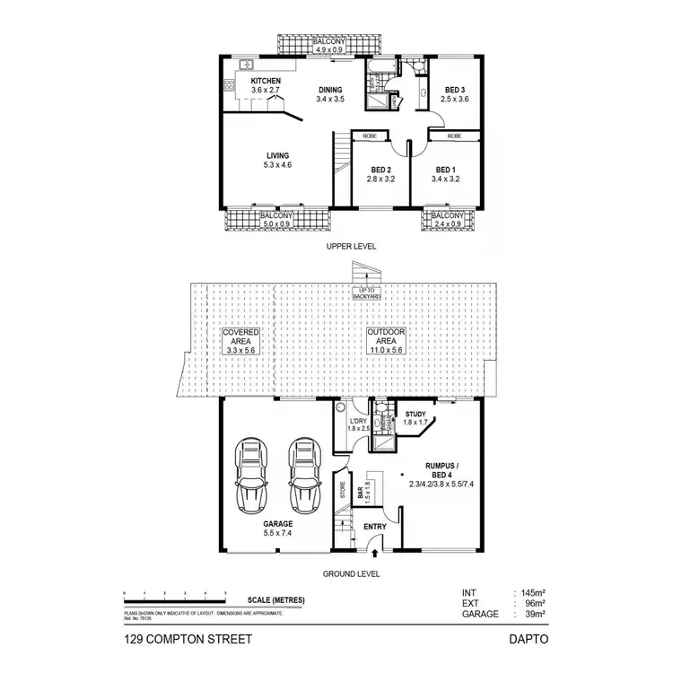Floorplan of Homely house listing, 129 Compton Street, Dapto NSW 2530