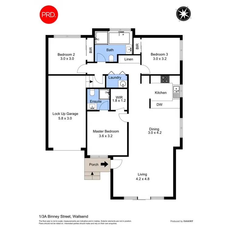 Floorplan of Homely house listing, 1/3A Binney Street, Wallsend NSW 2287