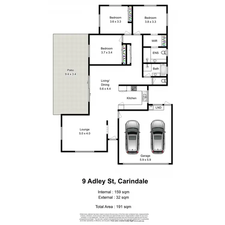 Floorplan of Homely house listing, 9 Adley Street, Carindale QLD 4152