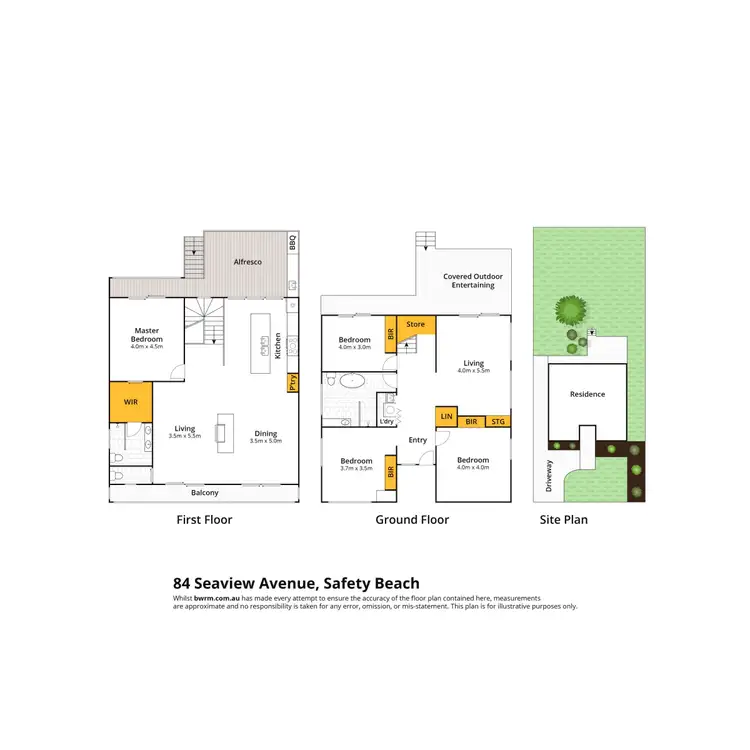 Floorplan of Homely house listing, 84 Seaview Avenue, Safety Beach VIC 3936