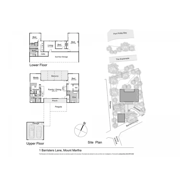 Floorplan of Homely house listing, 1 Barristers Lane, Mount Martha VIC 3934