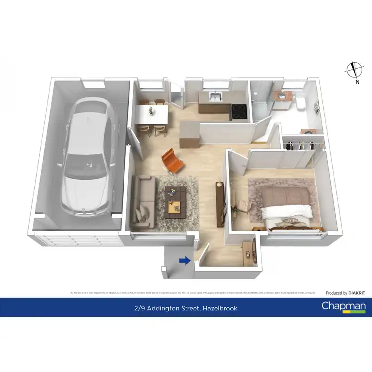 Floorplan of Homely unit listing, 2/9 Addington Road, Hazelbrook NSW 2779