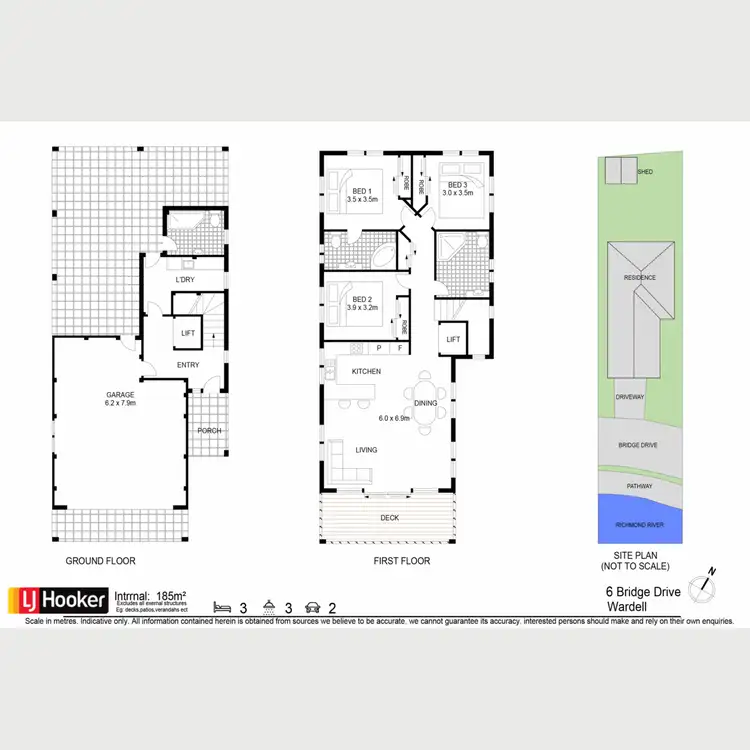 Floorplan of Homely house listing, 6 Bridge Drive, Wardell NSW 2477
