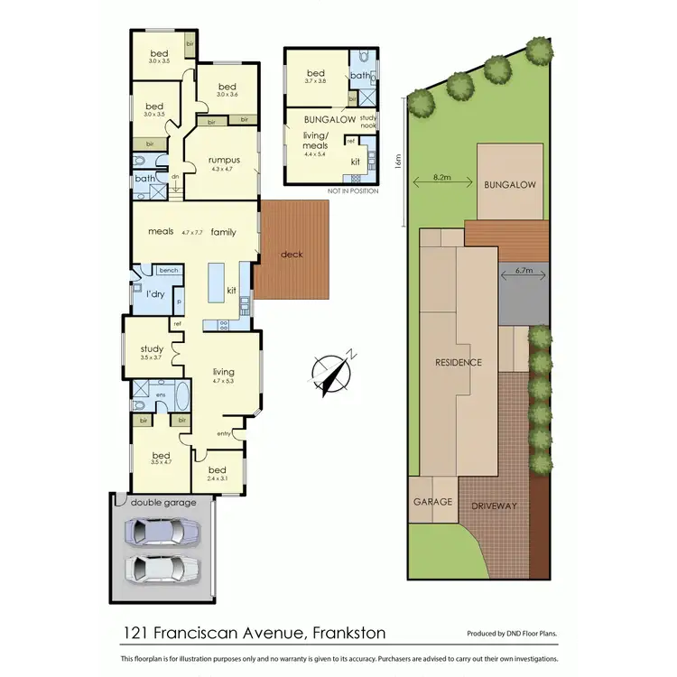 Floorplan of Homely house listing, 121 Franciscan Avenue, Frankston VIC 3199