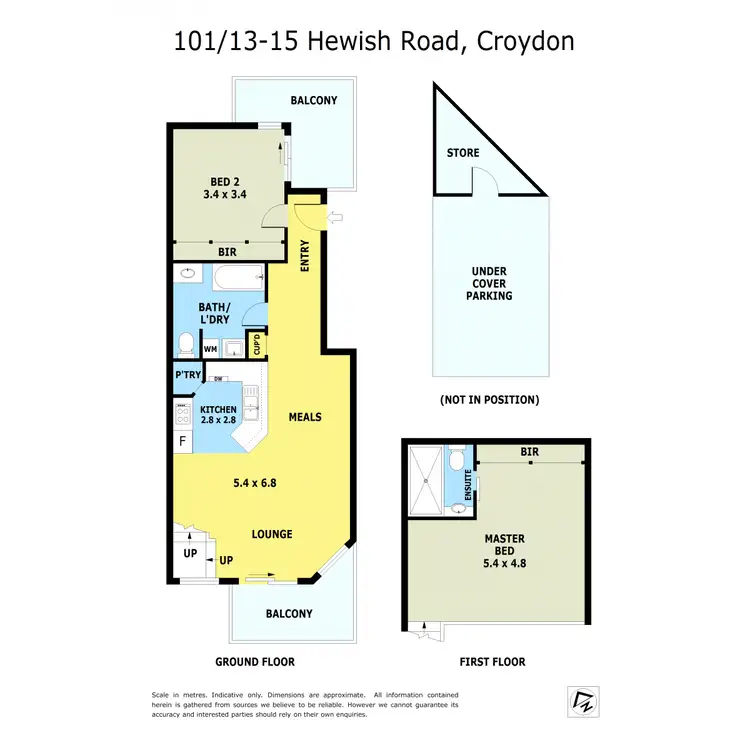 Floorplan of Homely apartment listing, 101/13-15 Hewish Road, Croydon VIC 3136