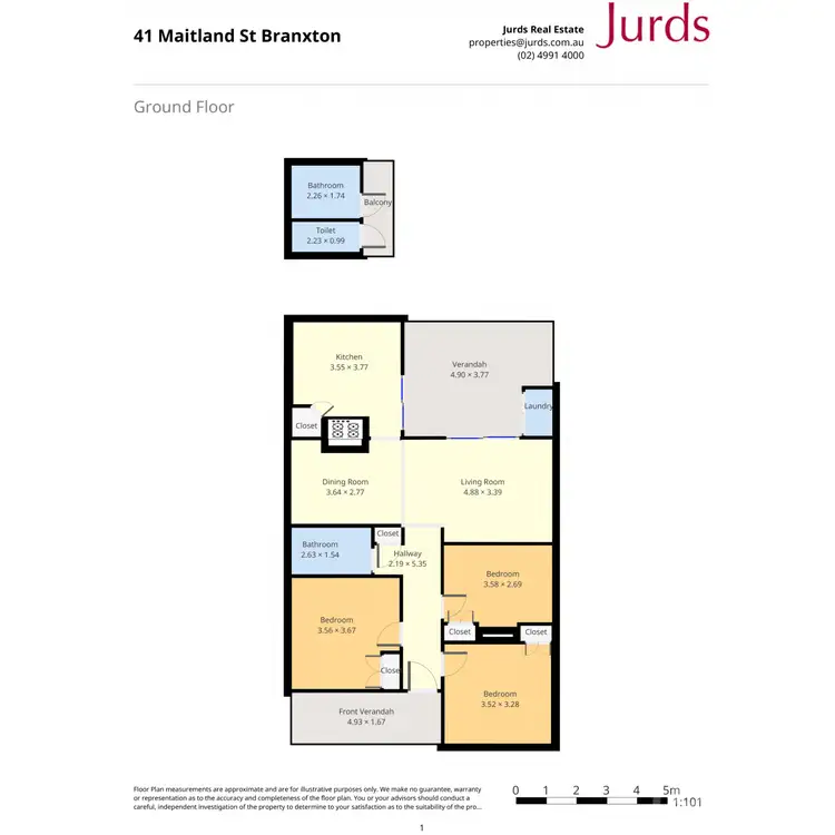 Floorplan of Homely house listing, 41 Maitland Street, Branxton NSW 2335