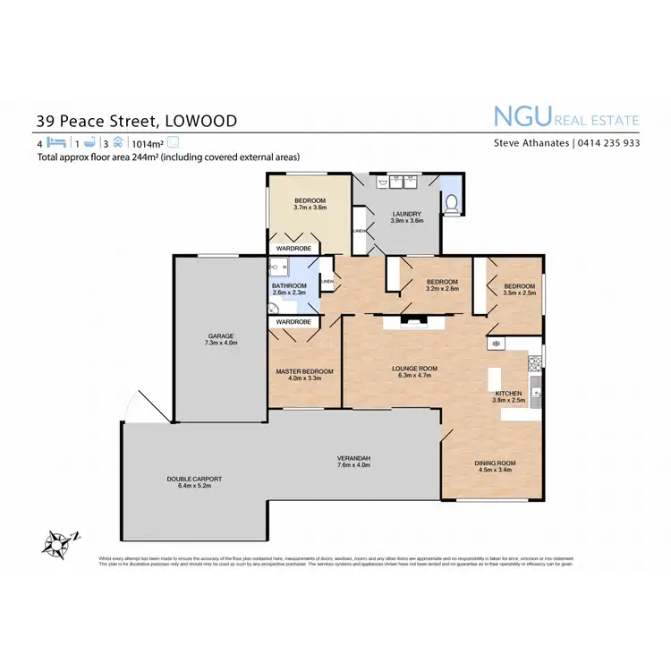 Floorplan of Homely house listing, 39 Peace Street, Lowood QLD 4311