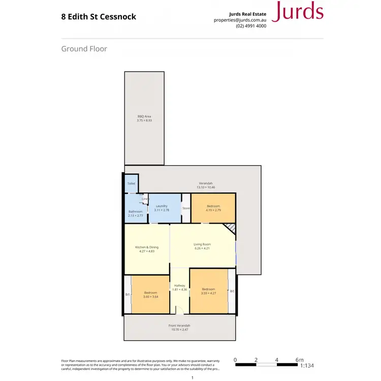 Floorplan of Homely house listing, 8 Edith Street, Cessnock NSW 2325