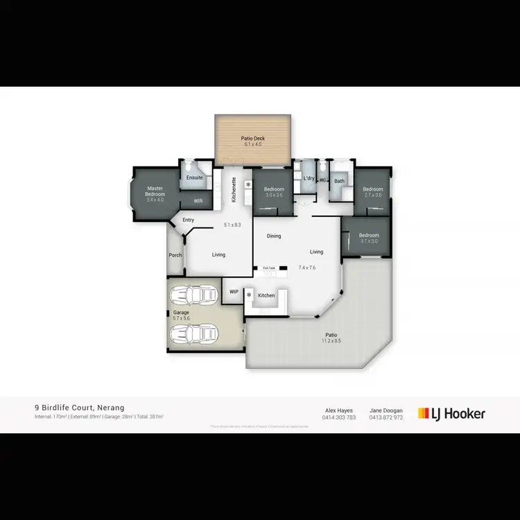 Floorplan of Homely house listing, 9 Birdlife Court, Nerang QLD 4211