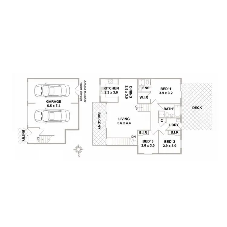 Floorplan of Homely townhouse listing, 10/8 Cecil Road, Hornsby NSW 2077