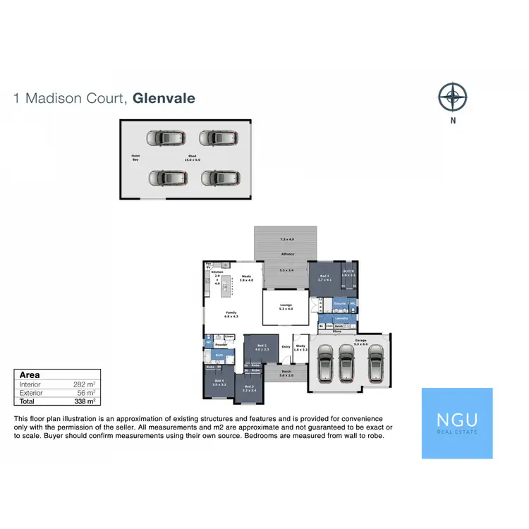 Floorplan of Homely house listing, 1 Madison Court, Glenvale QLD 4350