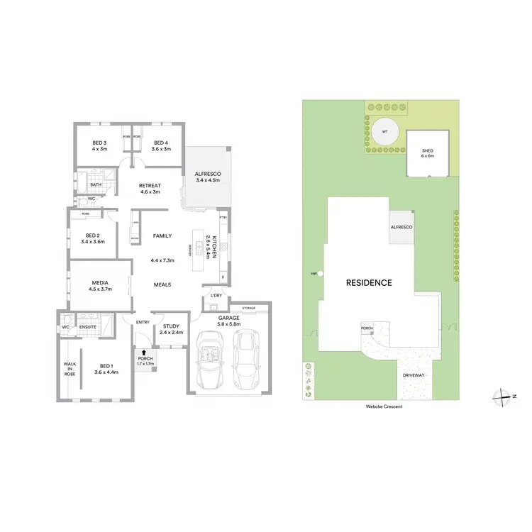 Floorplan of Homely house listing, 112 Webcke Crescent, Kleinton QLD 4352