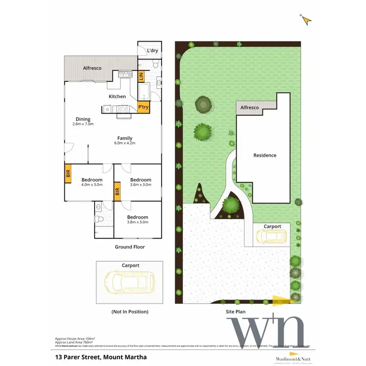 Floorplan of Homely house listing, 13 Parer Street, Mount Martha VIC 3934