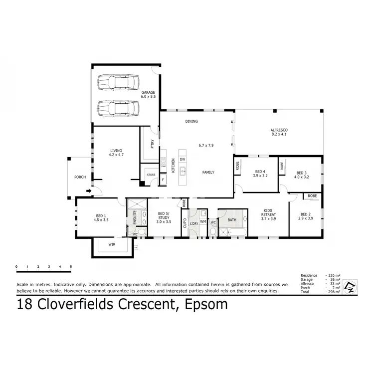 Floorplan of Homely house listing, 18 Cloverfields Crescent, Epsom VIC 3551