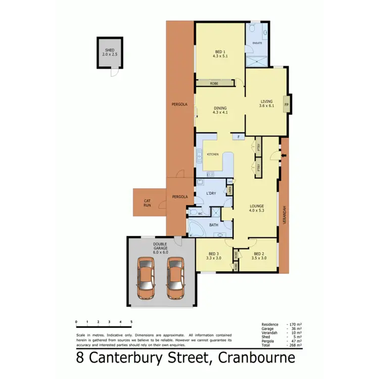 Floorplan of Homely house listing, 8 Canterbury Street, Cranbourne VIC 3977