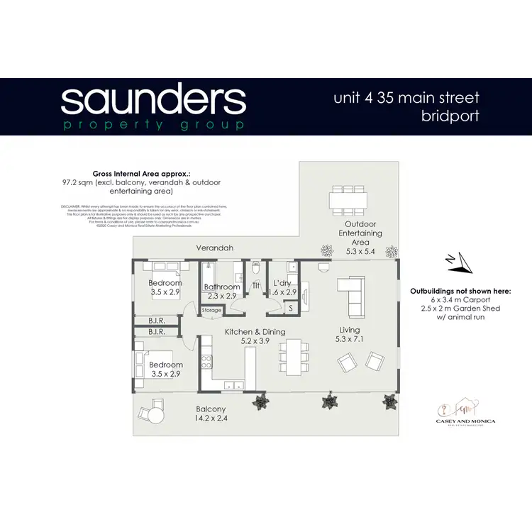 Floorplan of Homely block of units listing, 4/35 Main Street, Bridport TAS 7262