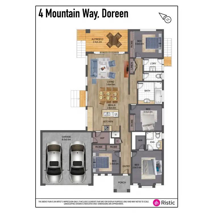 Floorplan of Homely house listing, 4 Mountain Way, Doreen VIC 3754